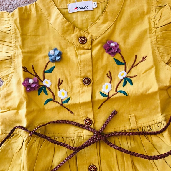 Toddler 4T Cotton Dress New - Picture 2 of 2